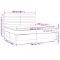 vidaXL Cama box spring con colchón terciopelo gris claro 200x200 cm vidaXL Cama box spring con colchón terciopelo gris claro 200x200 cm