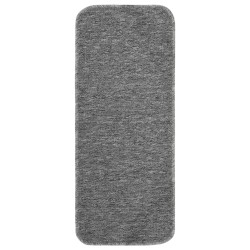 vidaXL Alfombrillas de escalera 15 uds gris rectangular 60x25 cm
