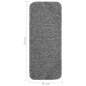 vidaXL Alfombrillas de escalera 15 uds gris rectangular 60x25 cm vidaXL Alfombrillas de escalera 15 uds gris rectangular 60x25 cm