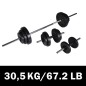 vidaXL Set de pesas + 2 mancuernas 30,5 kg vidaXL Set de pesas + 2 mancuernas 30,5 kg
