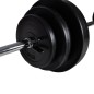 vidaXL Set de pesas + 2 mancuernas 30,5 kg vidaXL Set de pesas + 2 mancuernas 30,5 kg