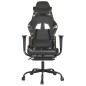 vidaXL Silla gaming con reposapiés cuero sintético negro camuflaje vidaXL Silla gaming con reposapiés cuero sintético negro camuflaje