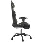 vidaXL Silla gaming con reposapiés cuero sintético negro camuflaje vidaXL Silla gaming con reposapiés cuero sintético negro camuflaje