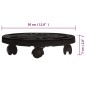 vidaXL Soporte con ruedas para plantas 5 uds negro diámetro 30cm 170kg vidaXL Soporte con ruedas para plantas 5 uds negro diámetro 30cm 170kg