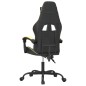 vidaXL Silla gaming cuero sintético negro y dorado vidaXL Silla gaming cuero sintético negro y dorado