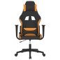 vidaXL Silla gaming tela negro y naranja vidaXL Silla gaming tela negro y naranja