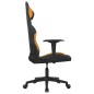 vidaXL Silla gaming tela negro y naranja vidaXL Silla gaming tela negro y naranja