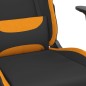 vidaXL Silla gaming tela negro y naranja vidaXL Silla gaming tela negro y naranja