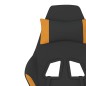 vidaXL Silla gaming tela negro y naranja vidaXL Silla gaming tela negro y naranja