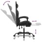 vidaXL Silla gaming con reposapiés cuero sintético negro camuflaje vidaXL Silla gaming con reposapiés cuero sintético negro camuflaje