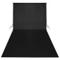 vidaXL Kit de estudio fotográfico con set de luces, fondo y reflector vidaXL Kit de estudio fotográfico con set de luces, fondo y reflector