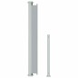 vidaXL Toldo lateral retráctil de jardín gris 180x500 cm
