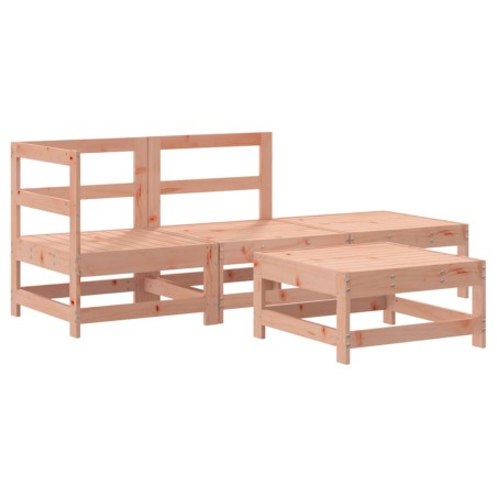 vidaXL Juego de muebles de jardín 4 pzas madera maciza abeto Douglas