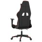 vidaXL Silla gaming cuero sintético negro y rojo
