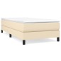 vidaXL Cama box spring con colchón tela color crema 90x190 cm vidaXL Cama box spring con colchón tela color crema 90x190 cm