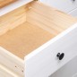 vidaXL Aparador de madera de pino estilo Panamá blanco 135x40x80 cm vidaXL Aparador de madera de pino estilo Panamá blanco 135x40x80 cm
