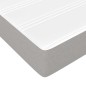 vidaXL Cama box spring con colchón tela gris claro 140x200 cm vidaXL Cama box spring con colchón tela gris claro 140x200 cm