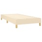 vidaXL Cama box spring con colchón tela color crema 80x200 cm vidaXL Cama box spring con colchón tela color crema 80x200 cm