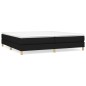 vidaXL Cama box spring con colchón tela negro 200x200 cm vidaXL Cama box spring con colchón tela negro 200x200 cm