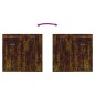 vidaXL Aparador madera contrachapada roble ahumado 80x36x75 cm