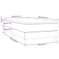 vidaXL Cama box spring con colchón tela marrón oscuro 80x200 cm vidaXL Cama box spring con colchón tela marrón oscuro 80x200 cm