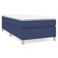 vidaXL Cama box spring con colchón tela azul 90x200 cm vidaXL Cama box spring con colchón tela azul 90x200 cm