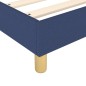 vidaXL Cama box spring con colchón tela azul 90x200 cm vidaXL Cama box spring con colchón tela azul 90x200 cm