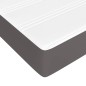 vidaXL Cama box spring con colchón cuero sintético gris 80x200 cm vidaXL Cama box spring con colchón cuero sintético gris 80x200 cm