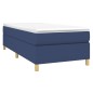 vidaXL Cama box spring con colchón tela azul 80x200 cm vidaXL Cama box spring con colchón tela azul 80x200 cm