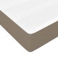 vidaXL Cama box spring con colchón tela gris taupe 90x200 cm vidaXL Cama box spring con colchón tela gris taupe 90x200 cm