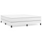 vidaXL Cama box spring con colchón cuero sintético blanco 180x200 cm vidaXL Cama box spring con colchón cuero sintético blanco 180x200 cm