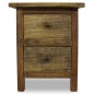 vidaXL Mesita de noche de madera maciza reciclada 40x30x51 cm