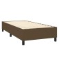 vidaXL Cama box spring con colchón tela marrón oscuro 90x190 cm vidaXL Cama box spring con colchón tela marrón oscuro 90x190 cm