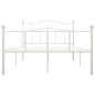 vidaXL Estructura de cama de metal blanco 140x200 cm vidaXL Estructura de cama de metal blanco 140x200 cm