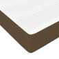vidaXL Cama box spring con colchón tela marrón oscuro 80x200 cm vidaXL Cama box spring con colchón tela marrón oscuro 80x200 cm
