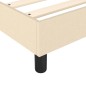 vidaXL Cama box spring con colchón tela color crema 140x200 cm vidaXL Cama box spring con colchón tela color crema 140x200 cm