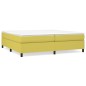vidaXL Cama box spring con colchón tela verde 200x200 cm vidaXL Cama box spring con colchón tela verde 200x200 cm