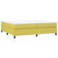 vidaXL Cama box spring con colchón tela verde 200x200 cm vidaXL Cama box spring con colchón tela verde 200x200 cm