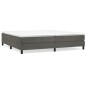 vidaXL Cama box spring con colchón terciopelo gris oscuro 200x200 cm vidaXL Cama box spring con colchón terciopelo gris oscuro 200x200 cm