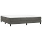 vidaXL Cama box spring con colchón terciopelo gris oscuro 200x200 cm vidaXL Cama box spring con colchón terciopelo gris oscuro 200x200 cm