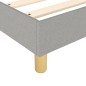 vidaXL Cama box spring con colchón tela gris claro 90x190 cm