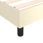 vidaXL Cama box spring con colchón cuero sintético crema 180x200 cm