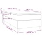 vidaXL Cama box spring con colchón cuero sintético marrón 100x200 cm vidaXL Cama box spring con colchón cuero sintético marrón 100x200 cm