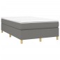 vidaXL Cama box spring con colchón tela gris oscuro 120x200 cm vidaXL Cama box spring con colchón tela gris oscuro 120x200 cm