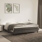 vidaXL Cama box spring con colchón terciopelo gris oscuro 180x200 cm