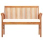 vidaXL Banco de jardín 2 plazas con cojín madera maciza acacia 120 cm vidaXL Banco de jardín 2 plazas con cojín madera maciza acacia 120 cm
