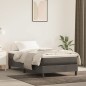 vidaXL Cama box spring con colchón terciopelo gris oscuro 90x190 cm