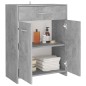 vidaXL Armario de baño madera contrachapada gris hormigón 60x33x80 cm vidaXL Armario de baño madera contrachapada gris hormigón 60x33x80 cm
