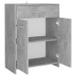 vidaXL Armario de baño madera contrachapada gris hormigón 60x33x80 cm vidaXL Armario de baño madera contrachapada gris hormigón 60x33x80 cm