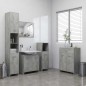 vidaXL Armario de baño madera contrachapada gris hormigón 60x33x80 cm vidaXL Armario de baño madera contrachapada gris hormigón 60x33x80 cm